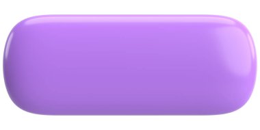 Üç boyutlu düğme. Boş tuş. 3B illüstrasyon.