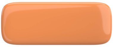 Üç boyutlu düğme. Boş tuş. 3B illüstrasyon.