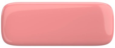 Üç boyutlu düğme. Boş tuş. 3B illüstrasyon.