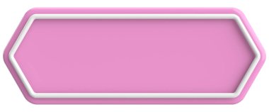 Üç boyutlu düğme. Boş tuş. 3B illüstrasyon.