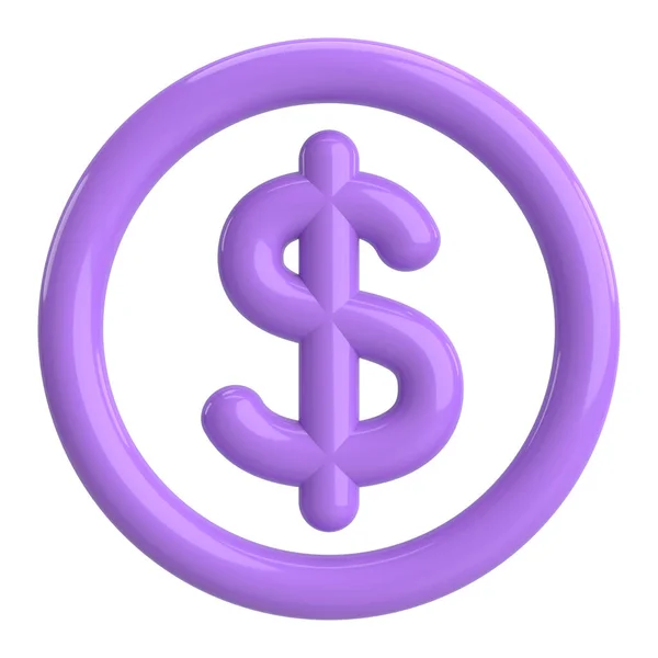 Σύμβολο Δολαρίων Απεικόνιση — Φωτογραφία Αρχείου