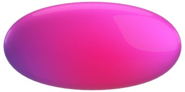 Üç boyutlu düğme. Boş tuş. 3B illüstrasyon.