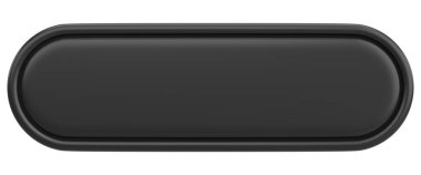 Üç boyutlu düğme. Boş tuş. 3B illüstrasyon.