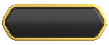 Üç boyutlu düğme. Boş tuş. 3B illüstrasyon.