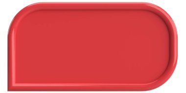 Fiyat etiketi Konuşma balonu. 3B illüstrasyon.