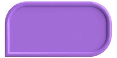 Fiyat etiketi Konuşma balonu. 3B illüstrasyon.