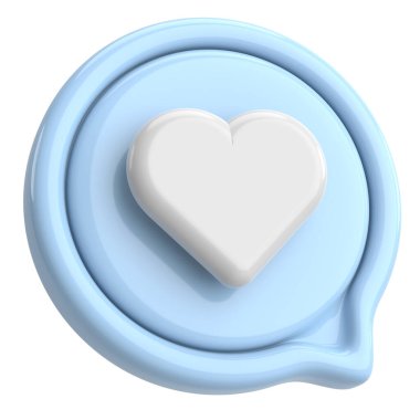 İkon gibi. Düğme gibi. 3B illüstrasyon.