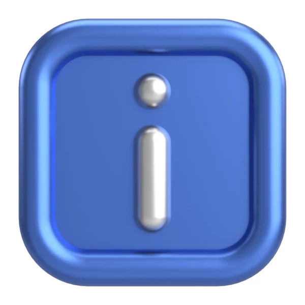 stock image 3D information icon. 3D illustration.