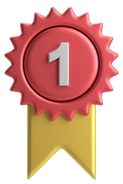 Medalha Número Ilustração — Fotografia de Stock