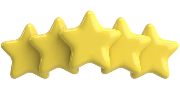 Estrela Revisão Classificação Estrelas Ilustração — Fotografia de Stock