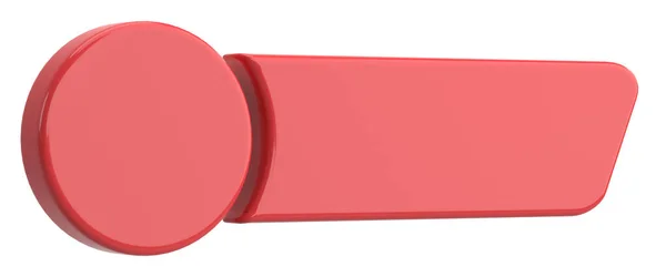 Botão Botão Vazio Ilustração — Fotografia de Stock