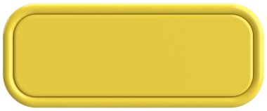 Üç boyutlu düğme. Boş tuş. 3B illüstrasyon.