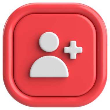 Üç boyutlu takip tuşu. 3B illüstrasyon.