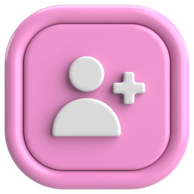 Üç boyutlu takip tuşu. 3B illüstrasyon.