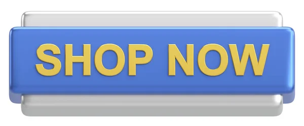 stock image Shop now button. 3D illustration.