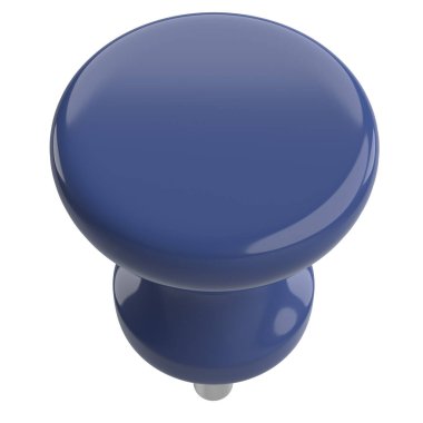 Pimi çek. Çizim iğnesi. Üç boyutlu pim. 3B illüstrasyon.