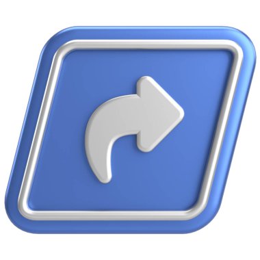 Paylaş düğmesi. Simgeyi paylaş. 3B illüstrasyon.