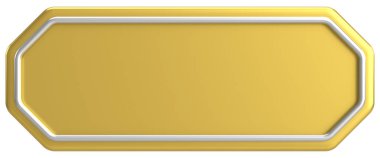 Üç boyutlu düğme. Boş tuş. 3B illüstrasyon.