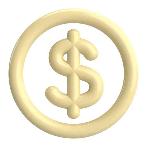 Знак Доллара Иллюстрация — стоковое фото