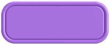 Üç boyutlu düğme. Boş tuş. 3B illüstrasyon.