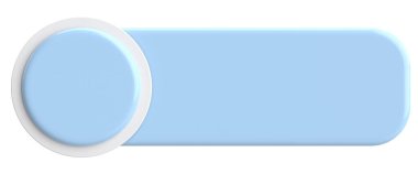 Üç boyutlu düğme. Boş tuş. 3B illüstrasyon.