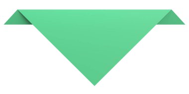 Köşedeki etiket. Köşedeki etiket. 3B illüstrasyon.