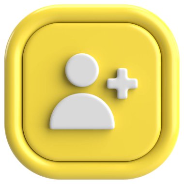 Üç boyutlu takip tuşu. 3B illüstrasyon.