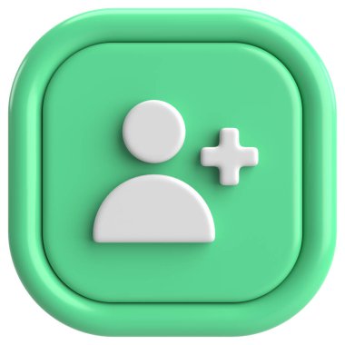 Üç boyutlu takip tuşu. 3B illüstrasyon.