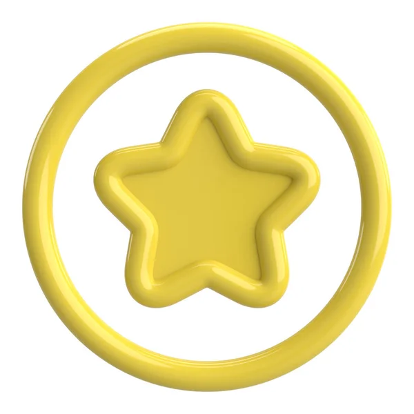 Estrella Icono Estrella Ilustración — Foto de Stock