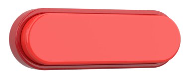 Üç boyutlu düğme. Boş tuş. 3B illüstrasyon.