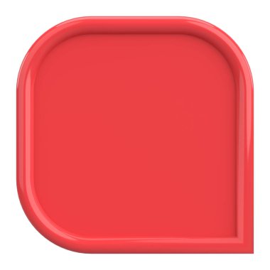 Fiyat etiketi Mesaj kutusu. 3B illüstrasyon.