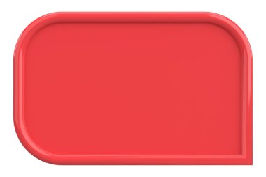 Fiyat etiketi Mesaj kutusu. 3B illüstrasyon.