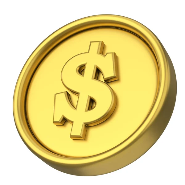 Moneta Dolarowa Pieniądze Ilustracja — Zdjęcie stockowe