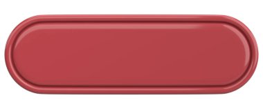 Üç boyutlu düğme. Boş tuş. 3B illüstrasyon.