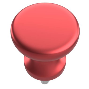 Pimi çek. Çizim iğnesi. Üç boyutlu pim. 3B illüstrasyon.