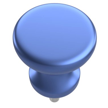 Pimi çek. Çizim iğnesi. Üç boyutlu pim. 3B illüstrasyon.