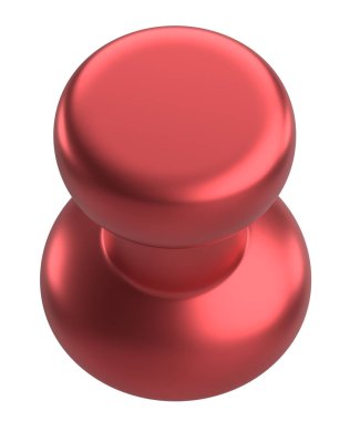 Pimi çek. Çizim iğnesi. Üç boyutlu pim. 3B illüstrasyon.