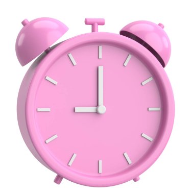 Üç boyutlu çalar saat. 3B illüstrasyon.