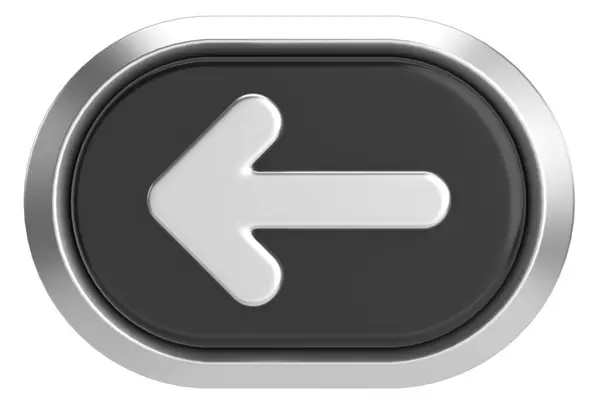 前のボタン 戻るボタン 3Dイラスト — ストック写真