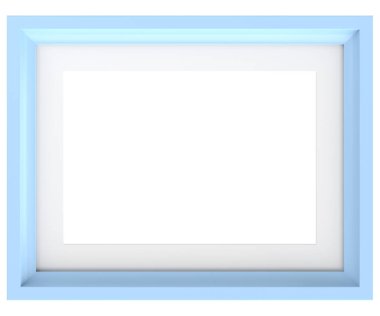 Resim çerçevesi. Manzara çerçevesi. 3B illüstrasyon.