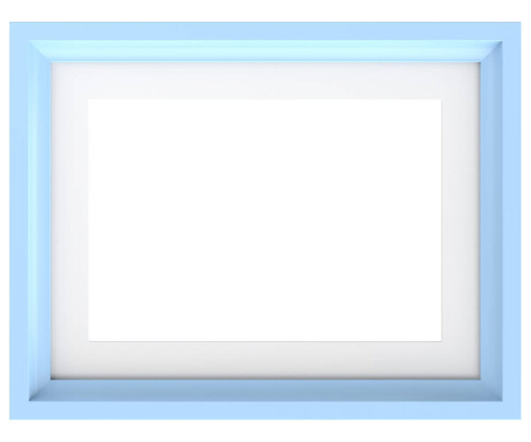 Picture frame. Landscape frame. 3D illustration.