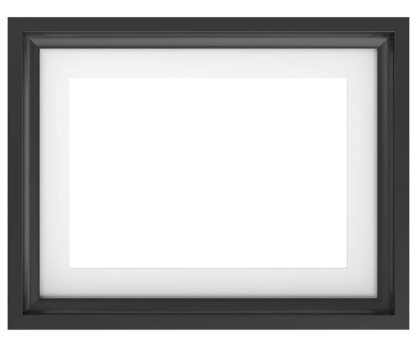 Picture frame. Landscape frame. 3D illustration.
