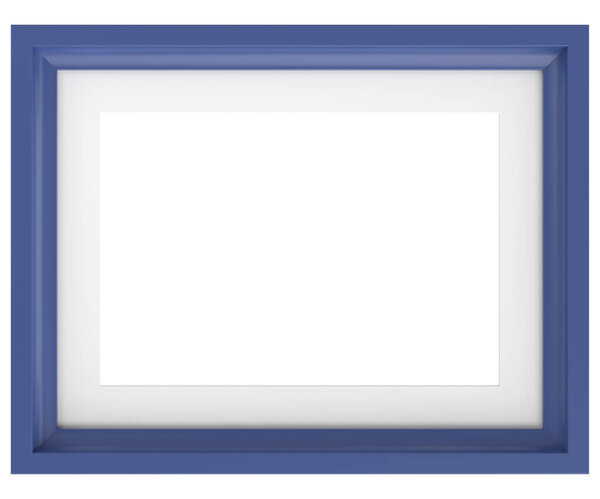 Picture frame. Landscape frame. 3D illustration.
