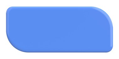 Üç boyutlu düğme. Boş tuş. 3B illüstrasyon.