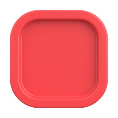 Üç boyutlu düğme. Boş tuş. 3B illüstrasyon.