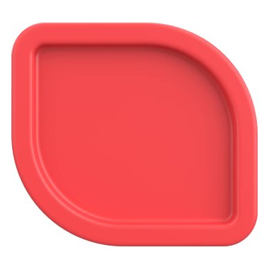 Üç boyutlu düğme. Boş tuş. 3B illüstrasyon.