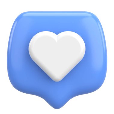 İkon gibi. Düğme gibi. 3B illüstrasyon.