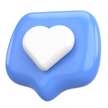 İkon gibi. Düğme gibi. 3B illüstrasyon.