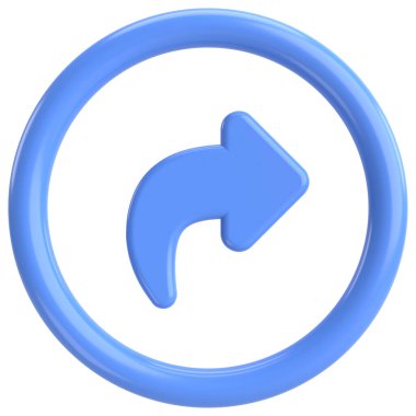 Paylaş düğmesi. Simgeyi paylaş. 3B illüstrasyon.