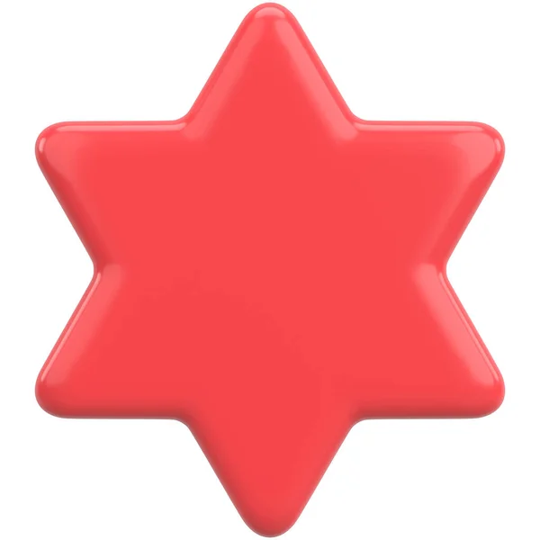 Τρισδιάστατο Σχήμα Αστεριού Απεικόνιση — Φωτογραφία Αρχείου
